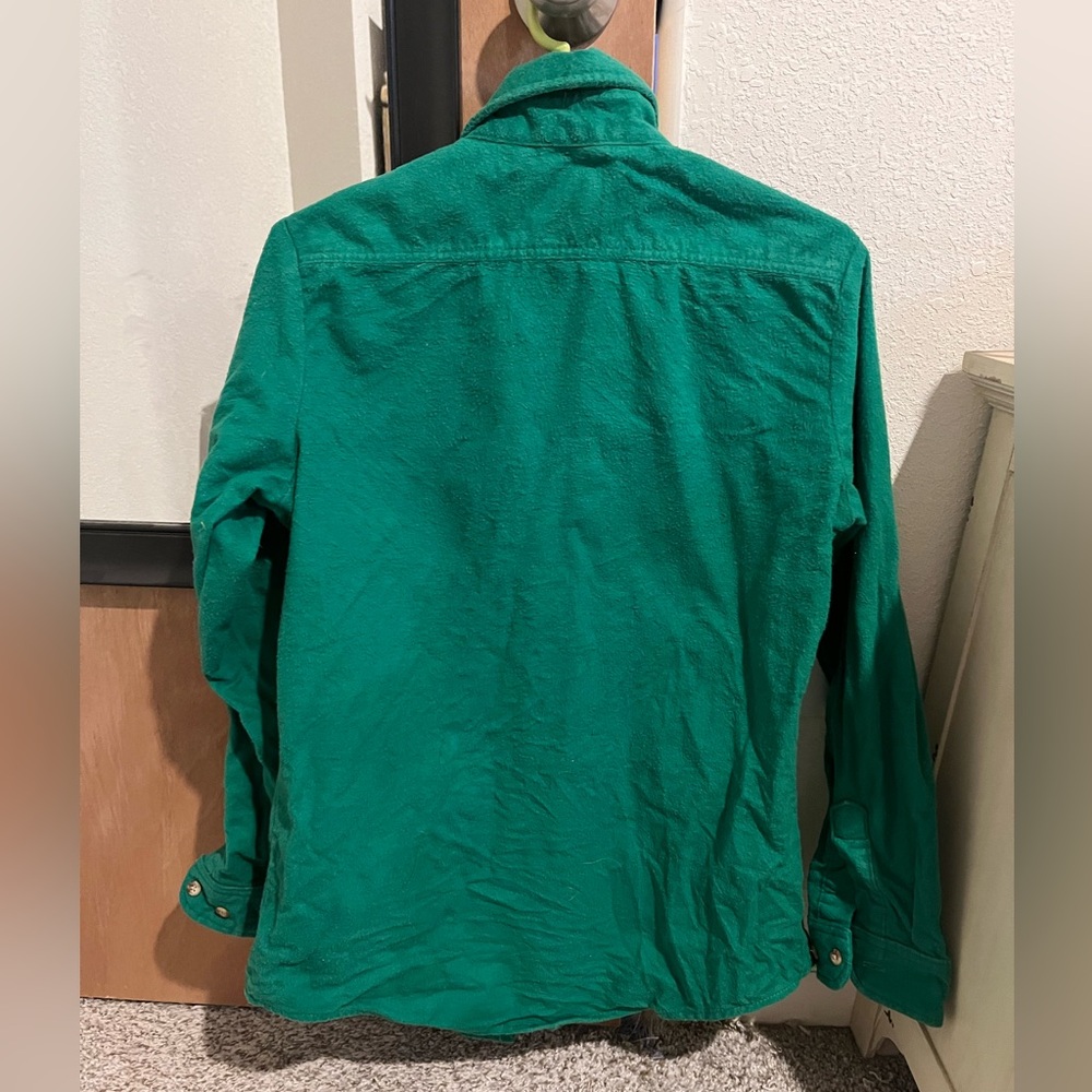 Vintage Outdoor Exchange Kelly Green button down size medium - Picture 10 of 13